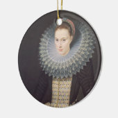 女性のポートレート、1613年(パネルの油) セラミックオーナメント (左)