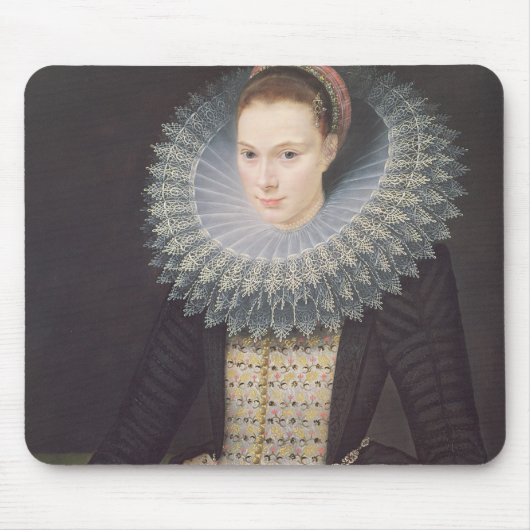 女性のポートレート、1613年(パネルの油) マウスパッド (正面)