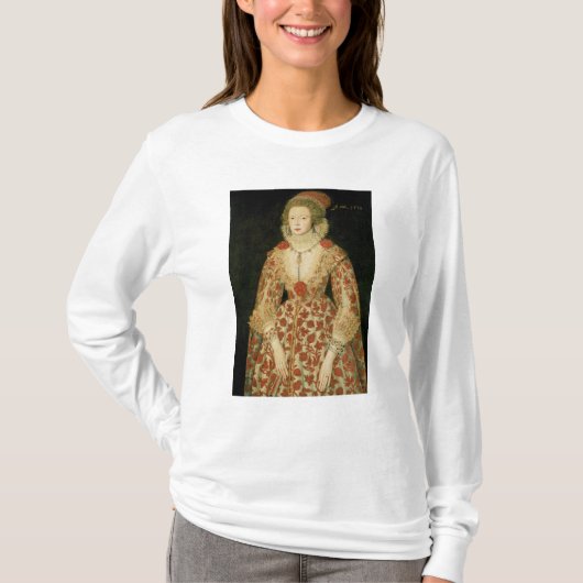 女性のポートレート、1619年 Tシャツ (正面)