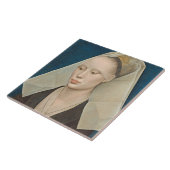 女性のポートレート、c.1460 (パネルの油) タイル (側面)