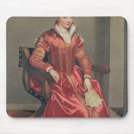 女性のポートレート、c.1555-60 マウスパッド (正面)