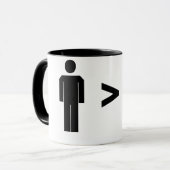 女性のマグより素晴らしい人 マグカップ (正面左)