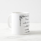 女性のマグを軽読く見せない コーヒーマグカップ (正面左)