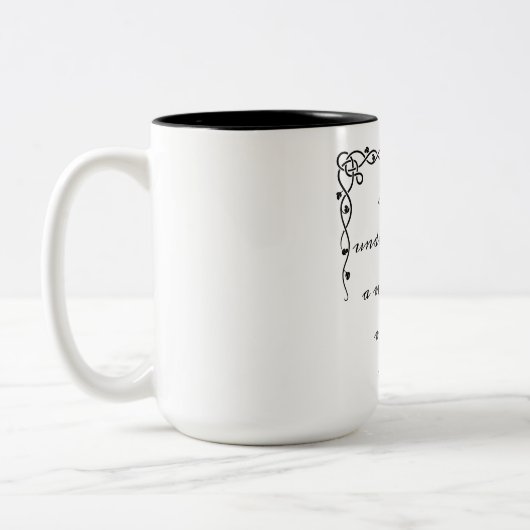 女性のマグを軽読く見せない ツートーンマグカップ (左)