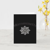 女性のマムネット、新しいママ、フランスでのマミー、赤ちゃん カード (黄色い花)