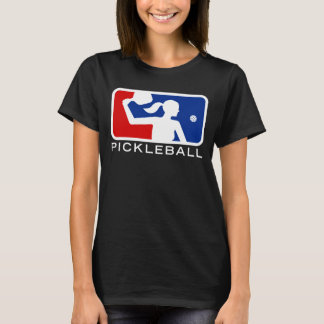 女性のメジャーリーグのPickleballのTシャツ(黒) Tシャツ