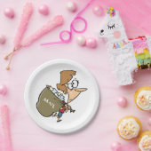 女性のメ運ールバッグ紙プレート ペーパープレート (パーティー)