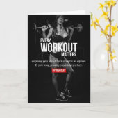 女性のモチベーション – すべてのトレーニング問題 – ジム カード (黄色い花)