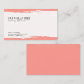 女性のモモの水彩画の名刺 名刺 (正面/裏面)