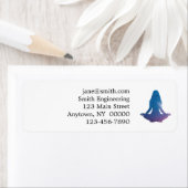 女性のヨガ練習 – 背景色を選択 ラベル (インサイチュ)