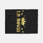 女性のラ・ノビア 花嫁 ブライズメイド パーティー フリースブランケット (正面(横))