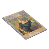 女性のリクライニングポートレート ノートブック (右側)