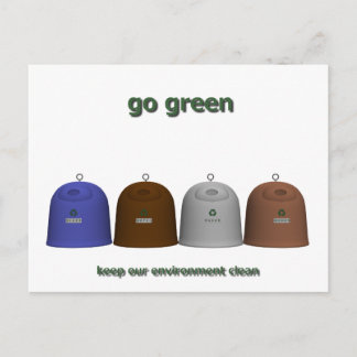 女性のリサイクル（適切な点に注意） ポストカード
