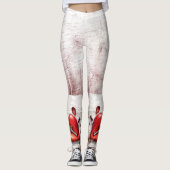 女性のレギンスカントリーウッド鍵へ私のハート錆 レギンス (正面)