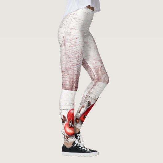 女性のレギンスカントリーウッド鍵へ私のハート錆 レギンス (右)