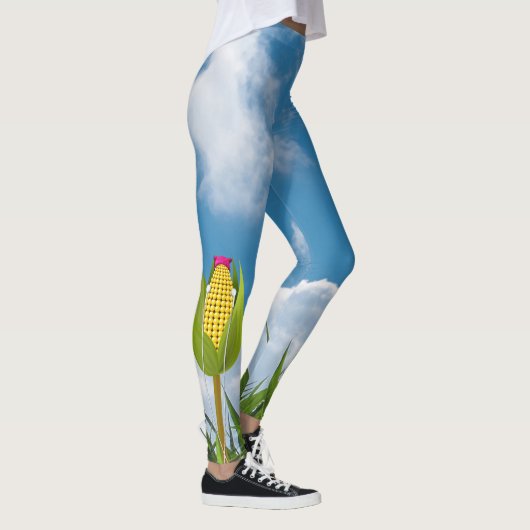 女性のレギンス-とうもろこし畑の抵抗 レギンス (右)