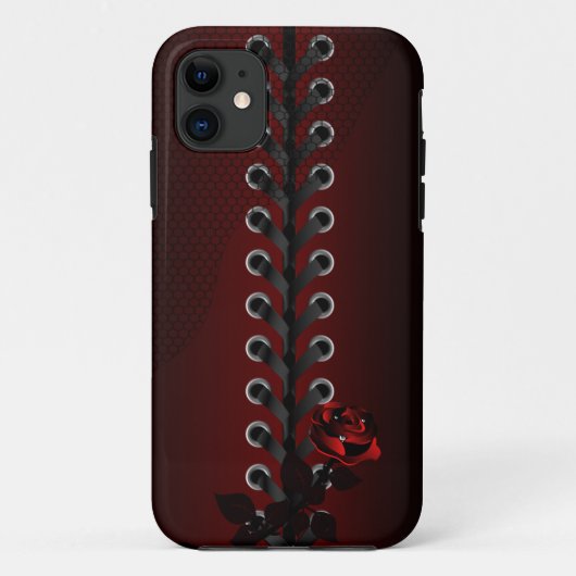 女性のレトロのレースのコルセット Case-Mate iPhoneケース (裏面)