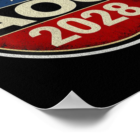 女性のレトロAoc 2028戦い寡頭政治の抗議Resi ポスター (角)