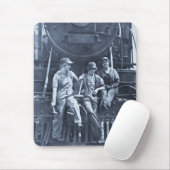 女性のロコモーティブの整備士1918 WWI マウスパッド (マウス)