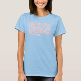 女性のロゴシャツとフード付 Tシャツ