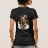 女性のロデオローパー Tシャツ (裏面)