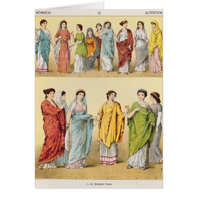 女性のローマの服 (正面)