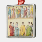 女性のローマの服 メタルオーナメント (左)