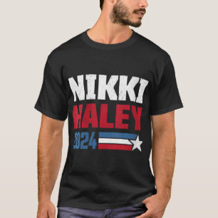 女性のヴィンテージニッキー・ヘイリー2024大統領Elec Tシャツ