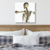 女性の上背部の3次元ビュー キャンバスプリント (インサイチュ (寝室))