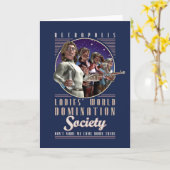 女性の世界の統治の社会 カード (黄色い花)