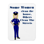 女性の中には警察官のユーモアを解く者もいる マグネット (縦)