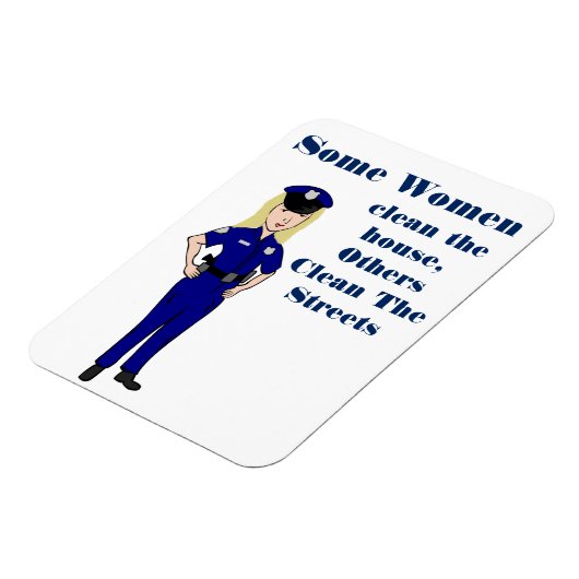 女性の中には警察官のユーモアを解く者もいる マグネット (左側)