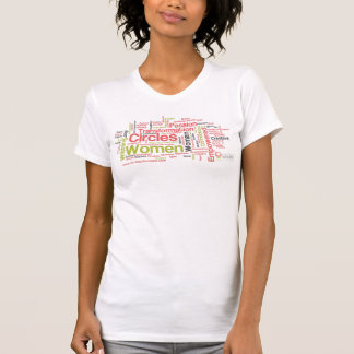 女性の中南の単語の芸術の円 Tシャツ