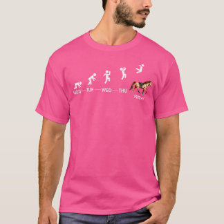 女性の乗馬に贈る馬 Tシャツ