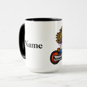 女性の乗馬のオートバイのマグはそれをカスタマイズ! マグカップ (正面左)