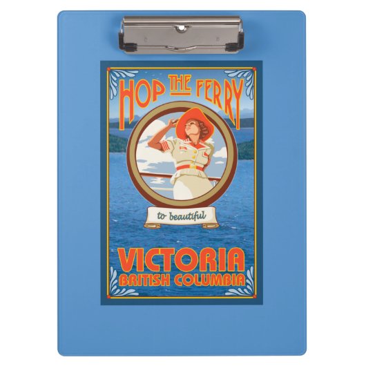 女性の乗馬フェリー-ビクトリア、紀元前にカナダ クリップボード (正面)