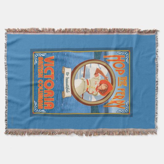 女性の乗馬フェリー-ビクトリア、紀元前にカナダ スローブランケット (正面)