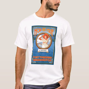 女性の乗馬フェリー-港Townsendワシントン州 Tシャツ
