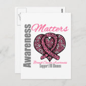 女性の乳がんに関する認識度を支援 ポストカード (正面/裏面)