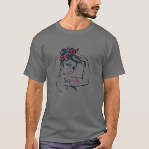女性の乳がん戦士生存者認識度Su Tシャツ
