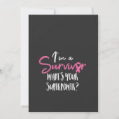 女性の乳がん認識度がん生存者タン 招待状 (正面)