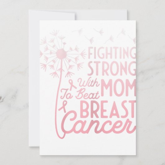 女性の乳がん認識度娘サポート 案内状 (正面)