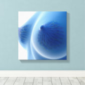 女性の乳房解剖学のX線画像 キャンバスプリント (インサイチュ (ウッドフロア))