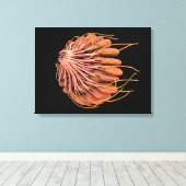 女性の乳房解剖学的概念像 キャンバスプリント (インサイチュ (ウッドフロア))