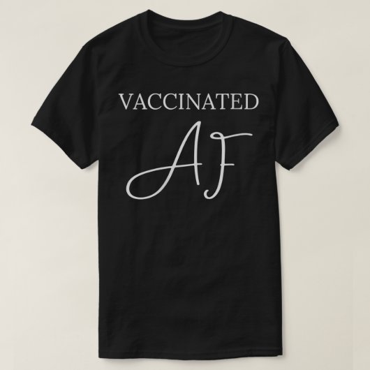 女性の予防接種を受けたAF VNeck Tシャツ (デザイン正面)