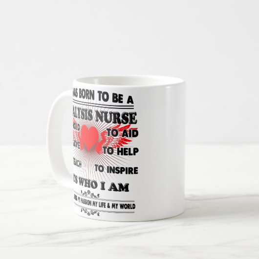 女性の人のための透析のナースのマグのコーヒーカップのギフト コーヒーマグカップ (正面左)