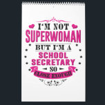 女性の人のためのCalendar Funny Gift学校の秘書 カレンダー<br><div class="desc">女性の人のためのCalendar Funny Gift学校の秘書</div>