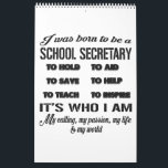 女性の人のためのCalendar Funny Gift学校の秘書 カレンダー<br><div class="desc">女性の人のためのCalendar Funny Gift学校の秘書</div>