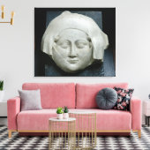 女性の人形の頭 キャンバスプリント (インサイチュ (リビング))