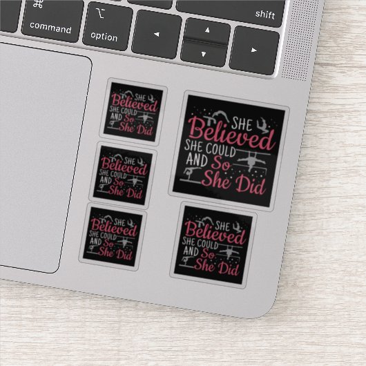 女性の体操 – 彼女は信じできる シール (詳細)